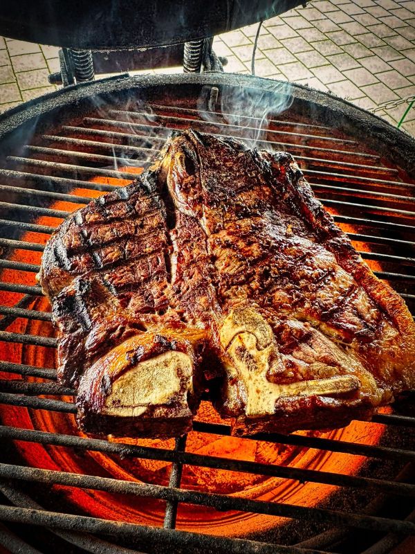 Italien: Porterhouse vom Chianina Rind.